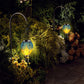 Hot Air Balloon Solar Hanging Light with Flickering Flame Light