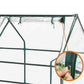 Clear Greenhouse Flower Garden Shed with Zipper Doors-House Shape