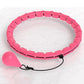 Weighted Hoola Circle Hoop 32 Section Smart Hula Thin Waist Fitness Weight with Rollers