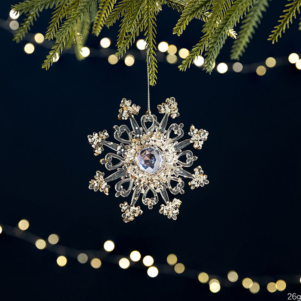 Christmas Acrylic Snowflake Hanging Ornament XMAS Tree Decoration Pendant