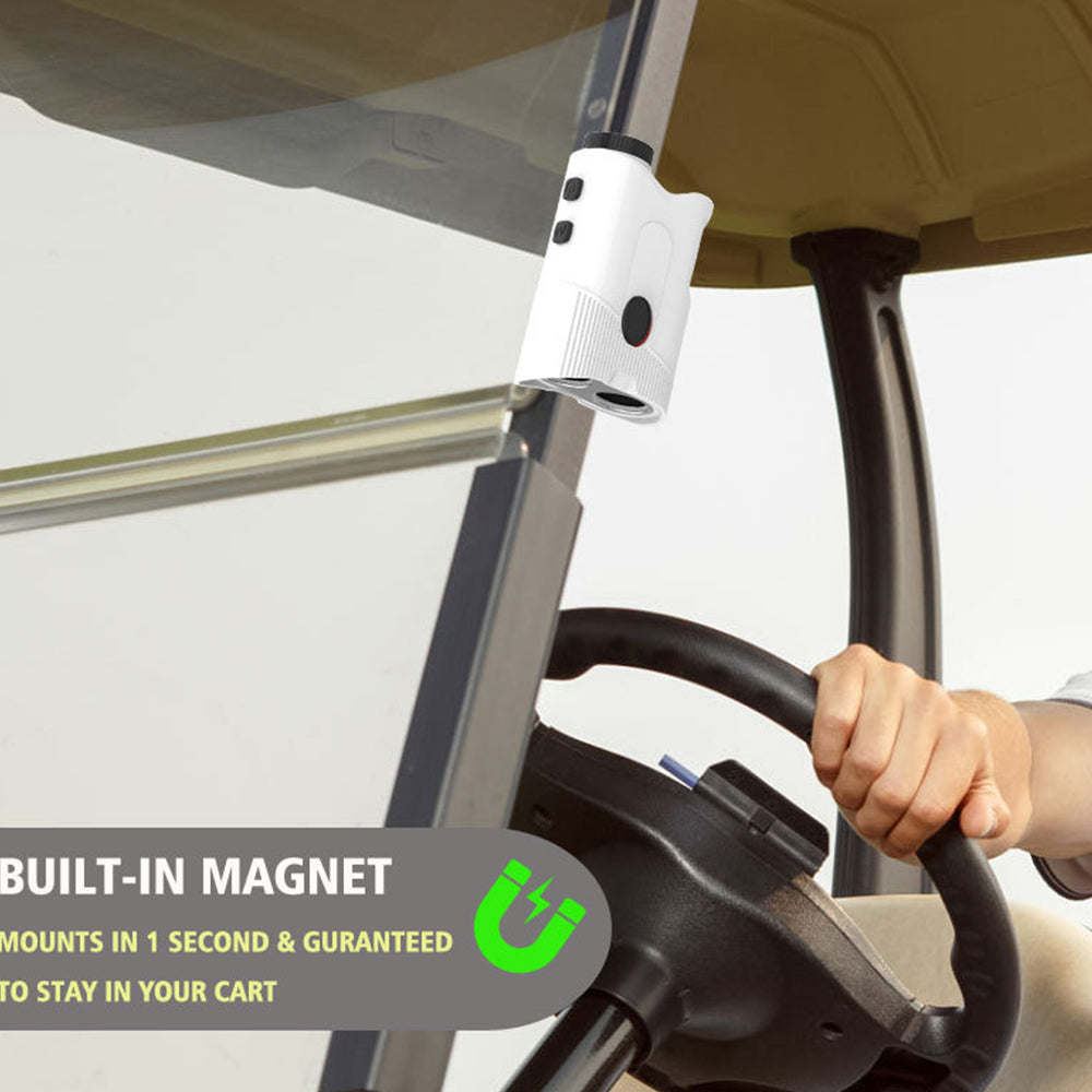 1200Yard Magnetic Golf Rangefinder with Slope Compensation Flag Lock Vibration