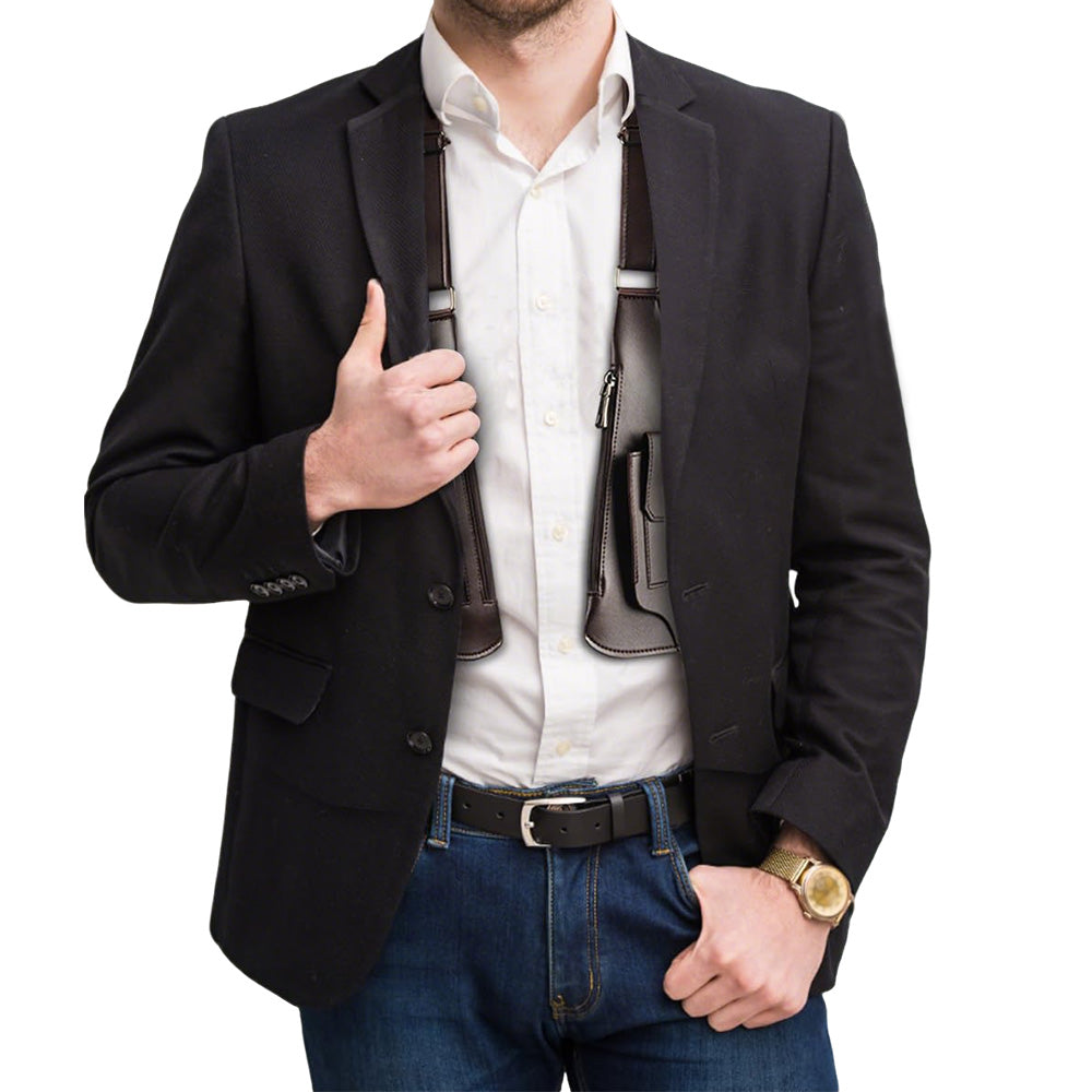 Outdoor Double Shoulder Armpit Bag with Multiple Pockets