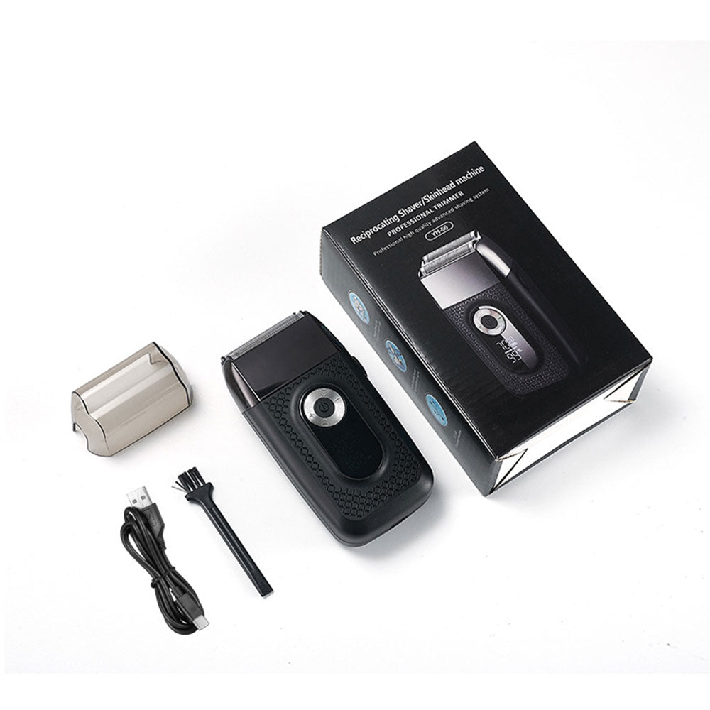 Rechargeable Electric Razor Double Floating Blade With LED Display
