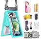 9.5 inch Double Space Water-Resistant Phone Pouch with Lanyard Underwater Seal Case Dry Bag