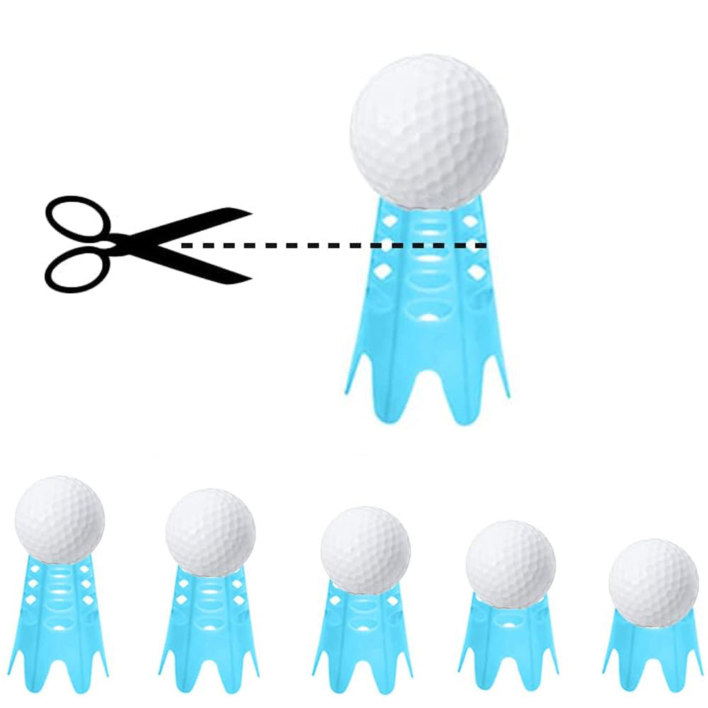 Reusable Plastic Golf Tees Lightweight for Indoor and Outdoor Golf Practice