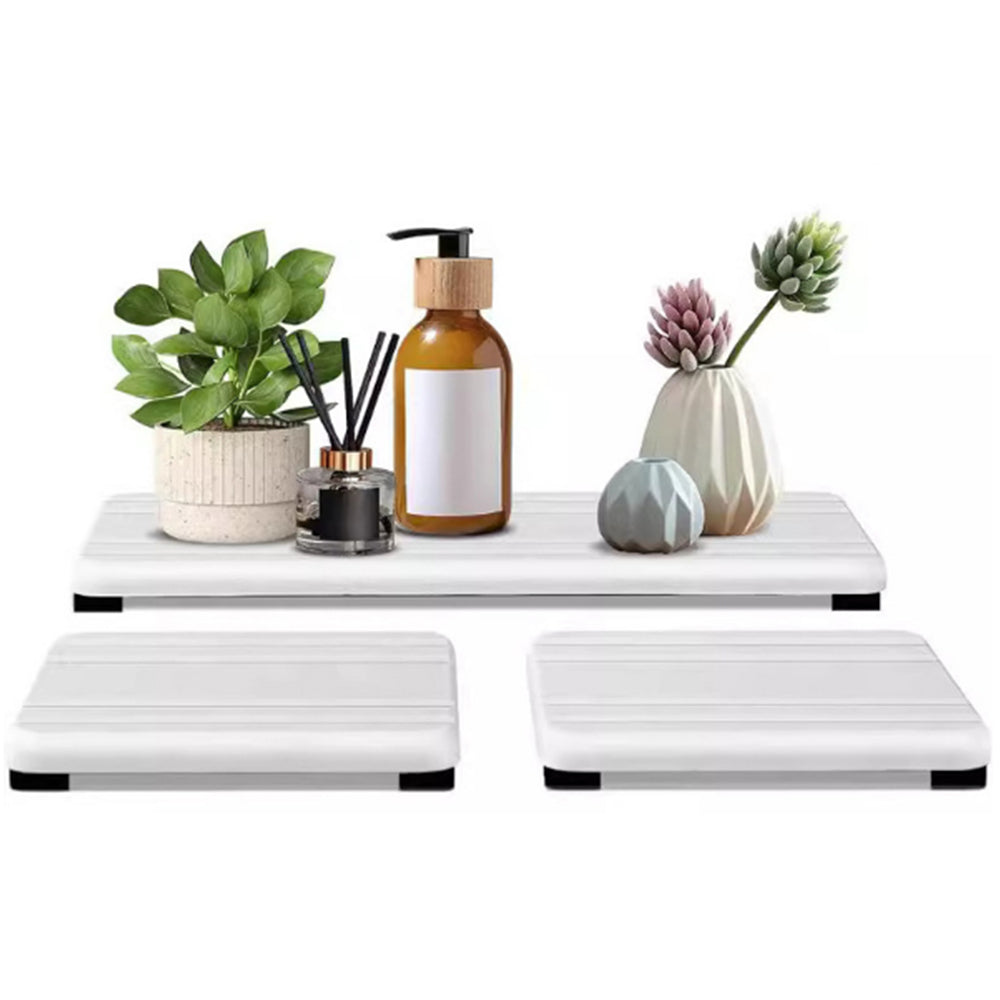 6Pcs Non-slip Water Absorbing Diatomite Stone Coasters Tray For Sink