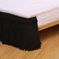Pompom Fringe Bed Skirt Ruffle Valance Elastic Bed Wrap Around
