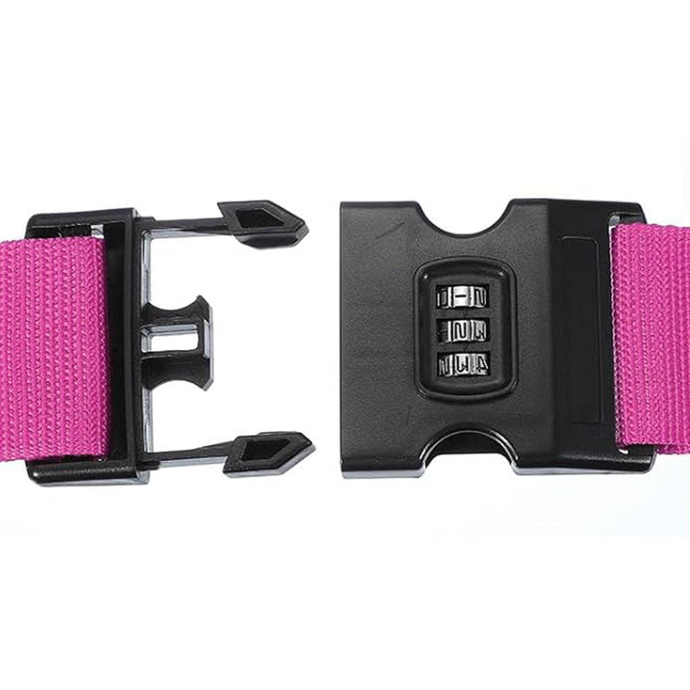 200cm Cross Packing Luggage Strap with Combination Lock for Suitcase