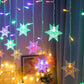 4m Curtain String Lights Waterproof Christmas Window Lights for Party Decorations