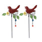 2Pcs Metal Bird Garden Art Stake