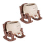 2Pcs Smiley Face Resin Rocking Chair Pot for Indoor Outdoor Plants