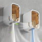 2Pcs Toothbrush Holders Wall Mounted Tooth Brush Holder with Cover for Shower