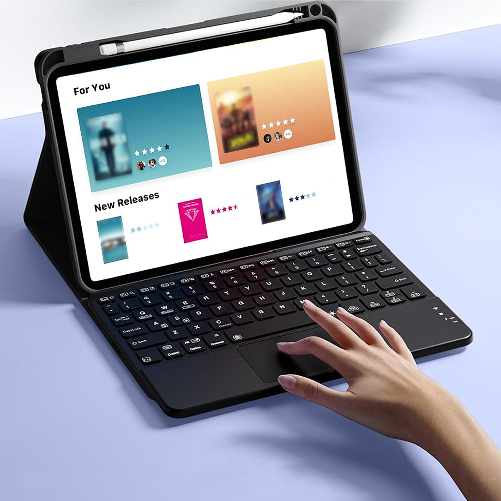 Keyboard Case with Touchpad and 7 Color Backlight for iPad 10th and 11th Gen
