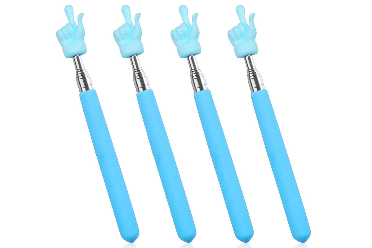 4Pcs Telescopic Teachers Pointer Extendable Hand Pointer Finger Pointer Stick