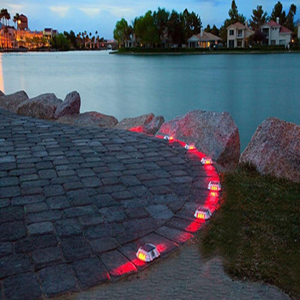 4Pcs Solar LED Pathway Driveway Ground Light
