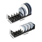 Aluminum Adjustable Cabinet Bowl Storage Shelf with Removable Card Slot