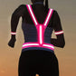 Rechargeable LED Reflective Vest for Running Cycling Walking Horse Riding