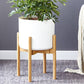 Adjustable Bamboo Plant Stand Holder Indoor for Stable Plant Display