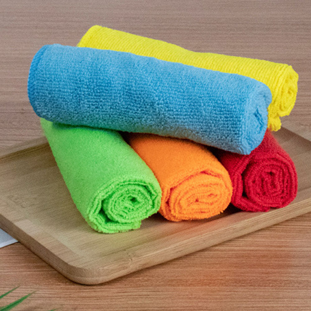20Pcs 30x30CM Microfiber Cleaning Cloths Bulk Car Kitchen Glass Cleaning Towels