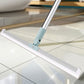 2 Sets Floor Squeegee with Adjustable Long Handle 50cm Silicone Floor Brush Scrub Broom Scrubber