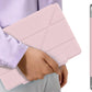 Anti-Bending PC Tablet Case with Multi-Angle Stand Pencil Holder for iPad