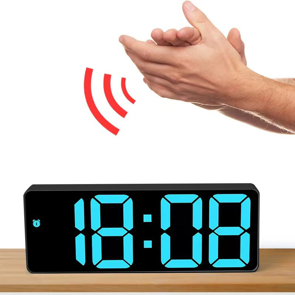 USB LED Digital Desk Alarm Clock with Temperature Date and 3 Alarms