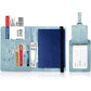 RFID Shield Passport Holder and Luggage Tag Set PU Leather Organizer