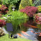 Solar Powered Oxygen Aerator Pump with Air Stone and Ground Stake for Pond Pool and Aquarium