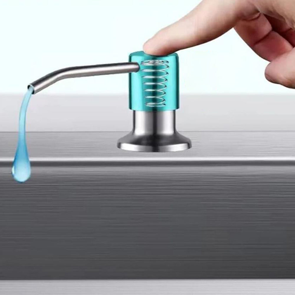 Kitchen Sink Soap Dispenser Stainless Steel Hand Liquid Pump with 1.2m Tube Kit