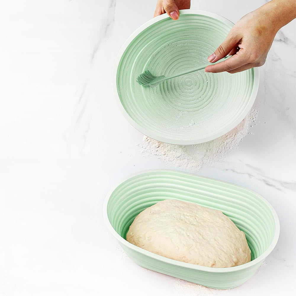 2Pcs Silicone Bread Baking Supplies Dough Proofing Bowl