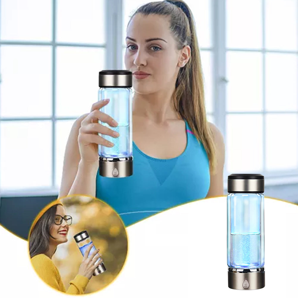 380ml Portable Rechargeable Hydrogen-Rich Alkaline Water Bottle
