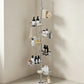 6 Tier Telescopic Shower Caddy Corner Carbon Steel Corner Shelf for Bathroom Kitchen