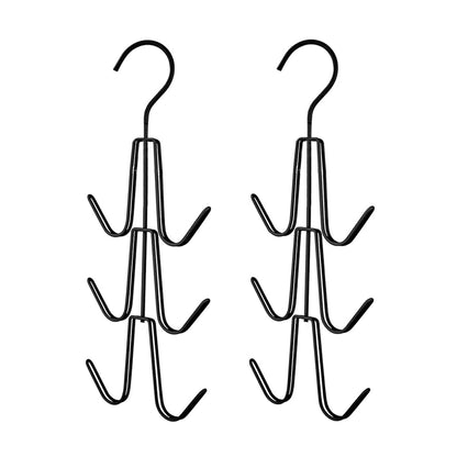 2Pcs Metal Rotatable Hanging Bag Holder for Closet