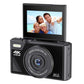 Digital Camera with 180 Degree Flip Screen WiFi Vlogging Camera with 64G TDF Card