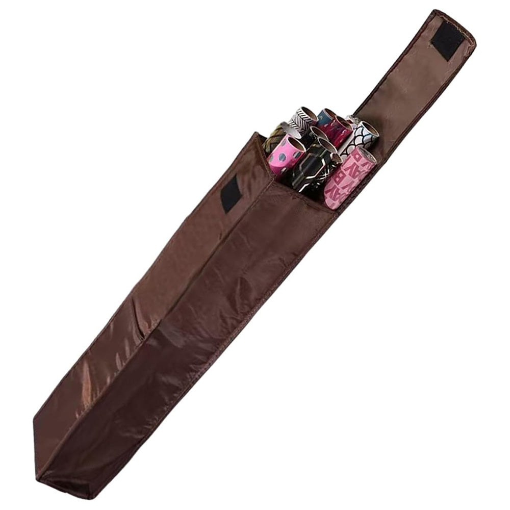 Wrapping Paper Storage Bag with Pocket for 9 Christmas Gift Wrap Rolls