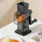 Rotary Vegetable Chopper 3-Blade Cylinder Hand-Cranked Slicer Shredder Grater
