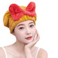 2Pcs Super Absorbent Wet Hair Fast Drying Towel Cap