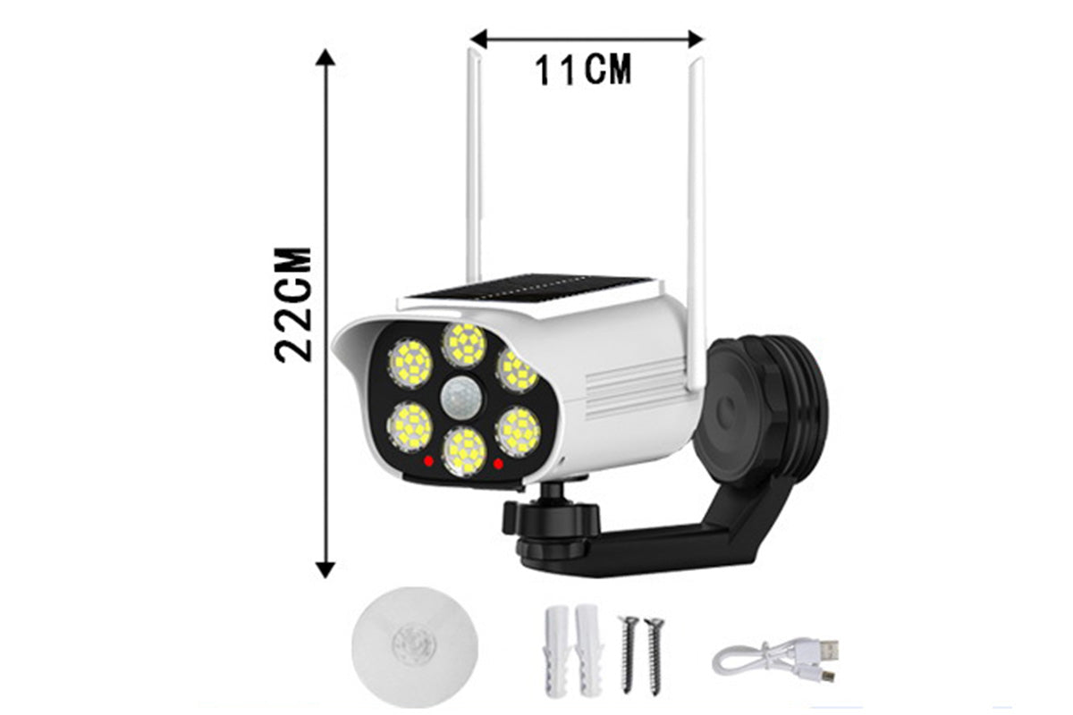 66-LEDs Magnetic Solar Light Fake Security Camera Shape Lamp Outdoor Lighting