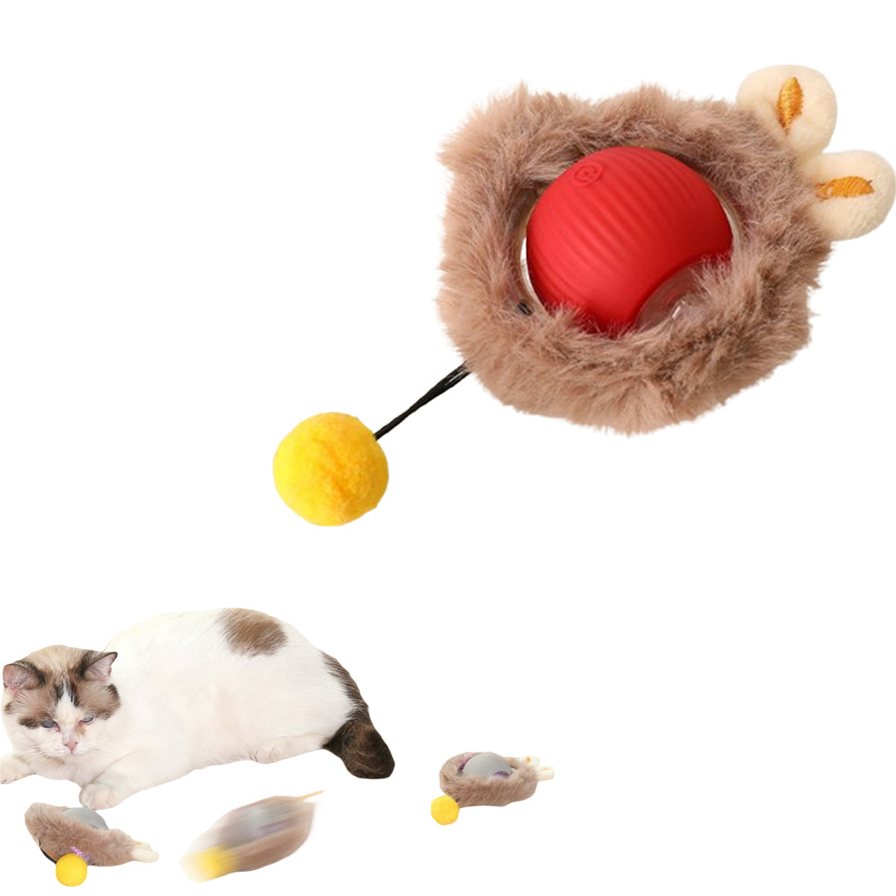 Interactive Cat Ball Toy Automatic Moving Cat Ball for Indoor Play