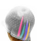 Reusable Silicone Hair Highlighting Cap with Stainless Steel Hook