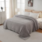Soft Fluffy Fleece Throw Blanket for Sofa Couch Bed Living Room All Season Cozy-Grey