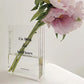 Plastic Clear Book Vase for Flowers Bookshelf Vase Decoration-Clear