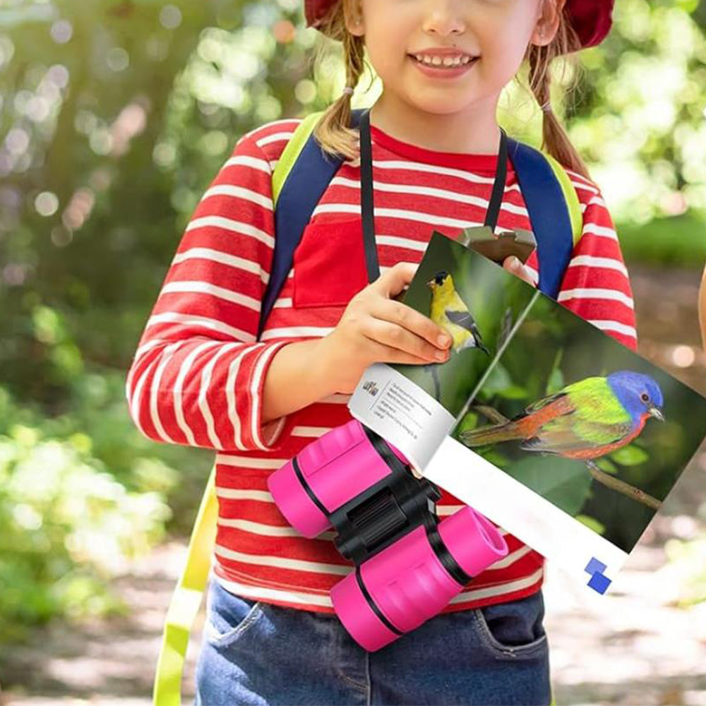 Kids Binoculars Adjustable Lightweight Telescope Toy for Birds Watching