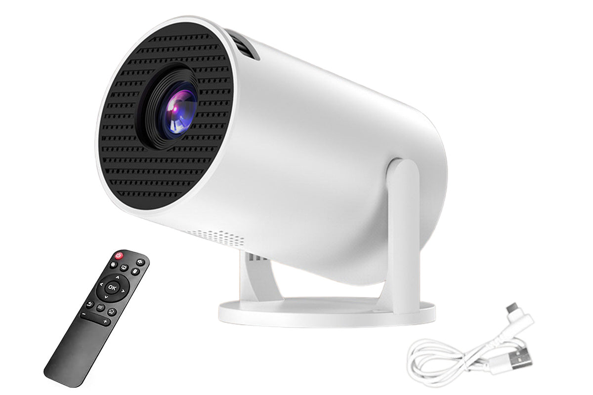 Home Projector with 240 Degree Rotating Lens and WiFi Screen Mirroring
