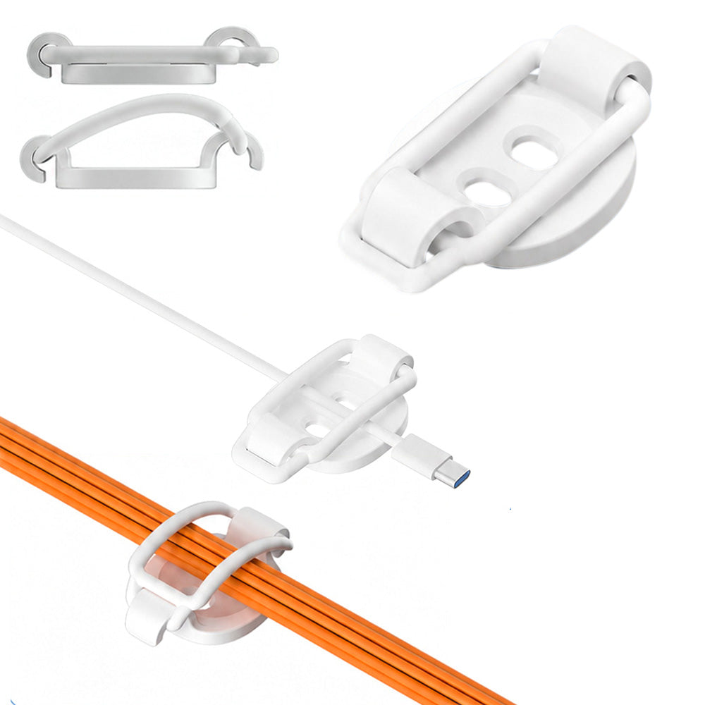 10 Pcs Cable Clips Cord Organizer 10 Pack Adhesive Screw Zip Tie Mount Holder