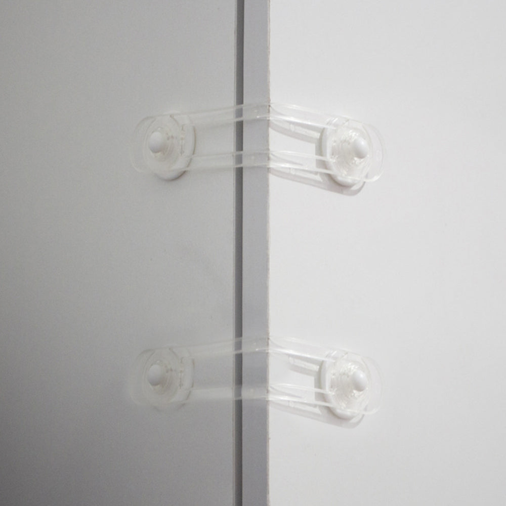 4Pcs Self-Adhesive Kids Home Security Cabinet Door Locks