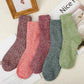 5 Pack Winter Warm Knit Socks Thick Soft Multicolor Free Size for Men and Women