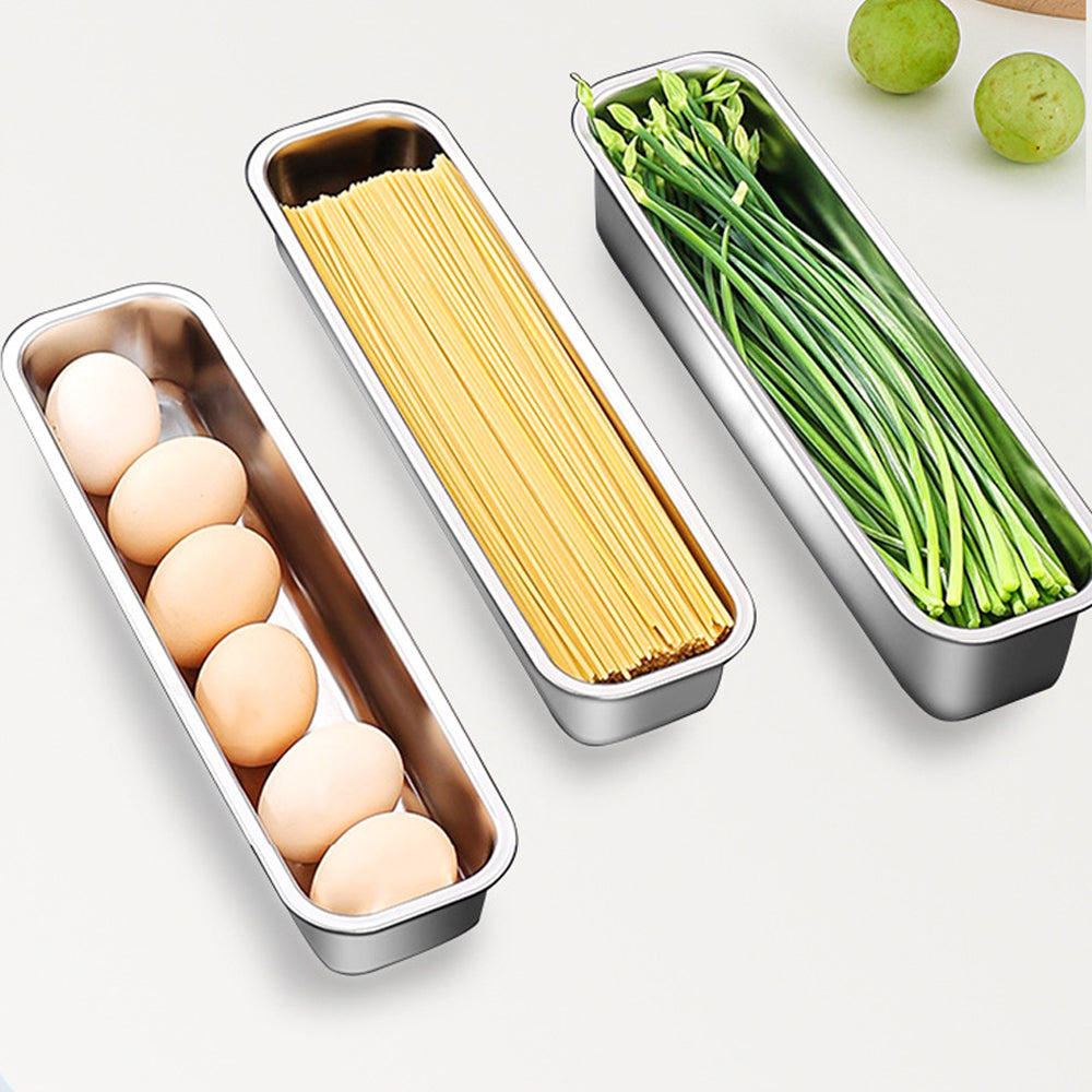 Stainless Steel Airtight Food Storage Container with Lid for Refrigerator