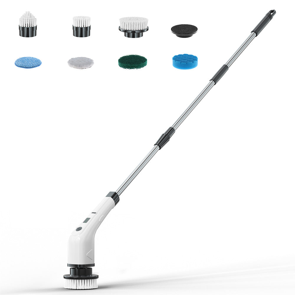 Electric Spin Scrubber Cordless Shower Scrubber With 7 Replaceable Brush Heads