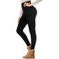 Fleece Lined Women High Waisted Winter Yoga Leggings Pants